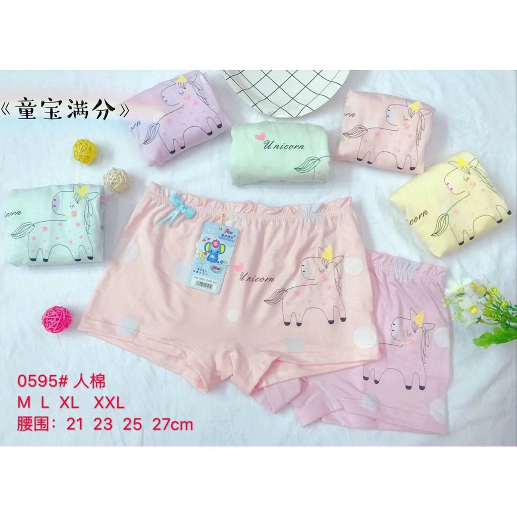 Quần lót đùi cotton trẻ em họa tiết hoạt hình siêu mềm mịn,xinh xắn cho bé 0- 7 tuổi