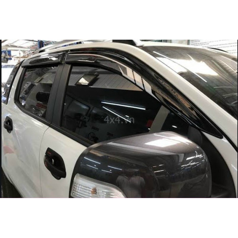 [Mã LIFEAUMAY giảm 10% tối đa 30k đơn 150k] Vè Che Mưa Xe Ford Ranger 2016 đến 2021 Màu Đen hàng Thái