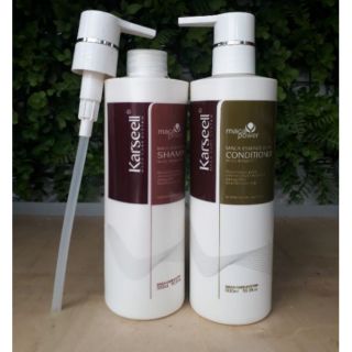 CẶP DẦU GỘI XẢ PHỤC HỒI TÓC SIÊU MỀM MƯỢT KARSEELL Ý 500ML X 2