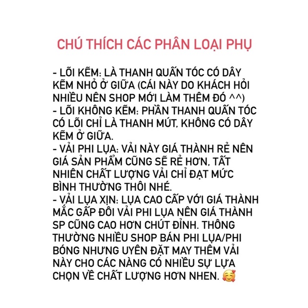 Bộ thanh uốn tóc không cần nhiệt lọn 3cm - Lõi cao su mềm, dẻo dai loại 1 - uốn tóc không nhiệt sóng nước.