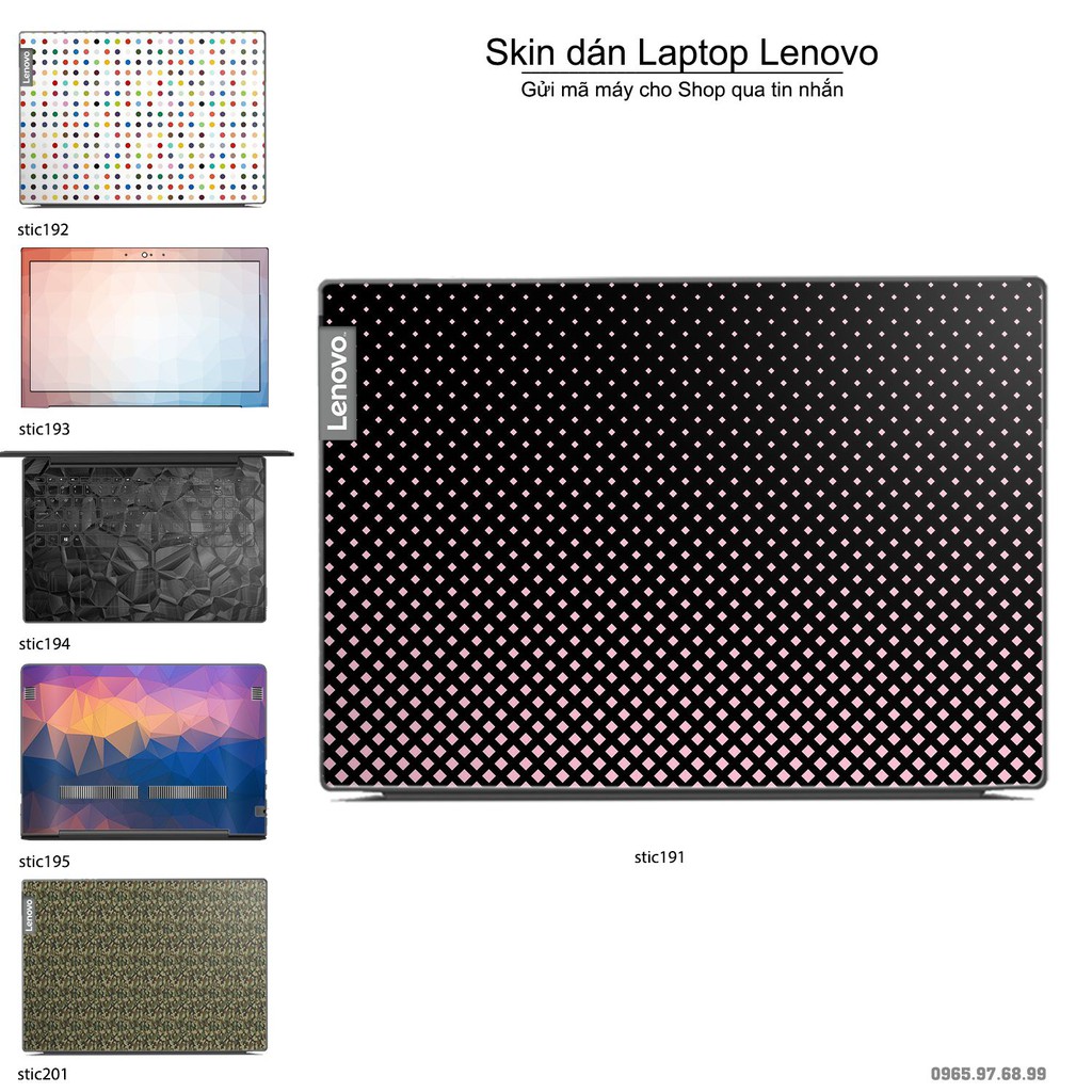 Skin dán Laptop Lenovo in hình Hoa văn sticker nhiều mẫu 32 (inbox mã máy cho Shop)