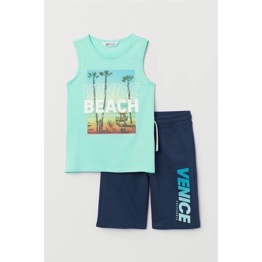Bộ cotton Hm sz đại cho bé