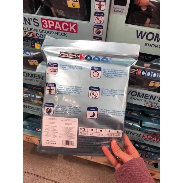 SET 3 ÁO 32*Degrees COOL (săn sale Costco Mỹ) | BigBuy360 - bigbuy360.vn