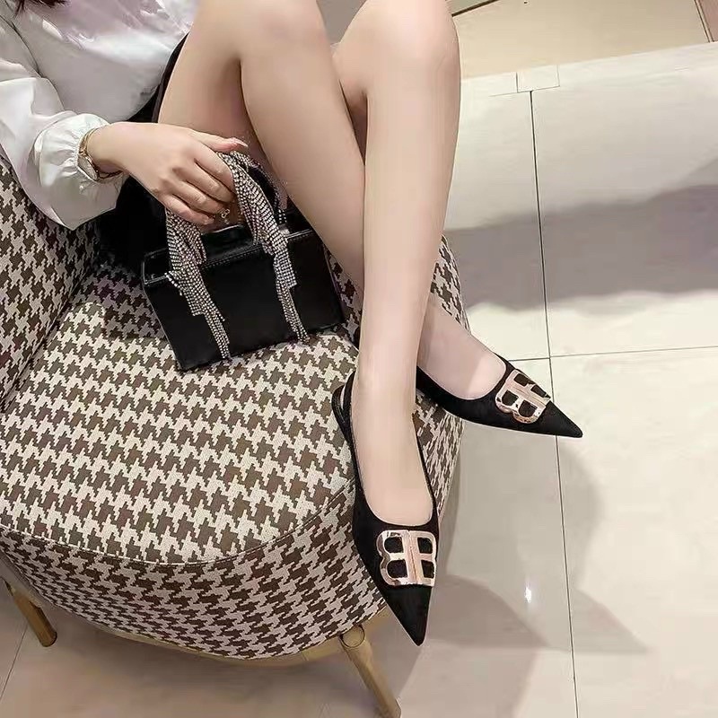GIÀY búp bê khoá BB mũi nhọn sang chảnh