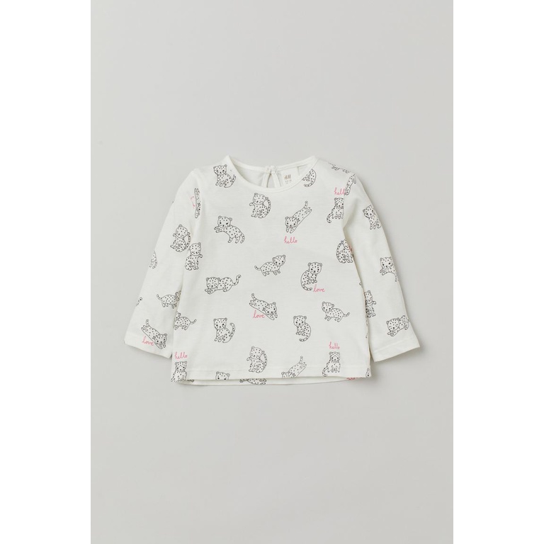 Áo dài tay nhiều họa tiết dành cho bé gái tuổi từ 4 tháng đến 4 tuổi