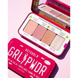 (trầy vỏ + vỡ phấn) Bảng phấn má, highlight The Balm Autobalm Cheek Pallette