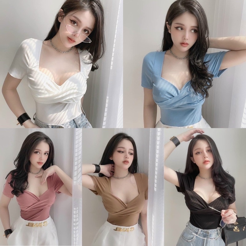 ÁO SOẮN NGỰC CÓ SẴN MÚT - DÁNG NGẮN