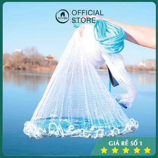Hot - Chài lưới đánh cá cước rút X2000, chài cước rút đánh bắt cá 4.2m ném nhẹ là tự bung cước dẻo dai chịu lực cao cấp