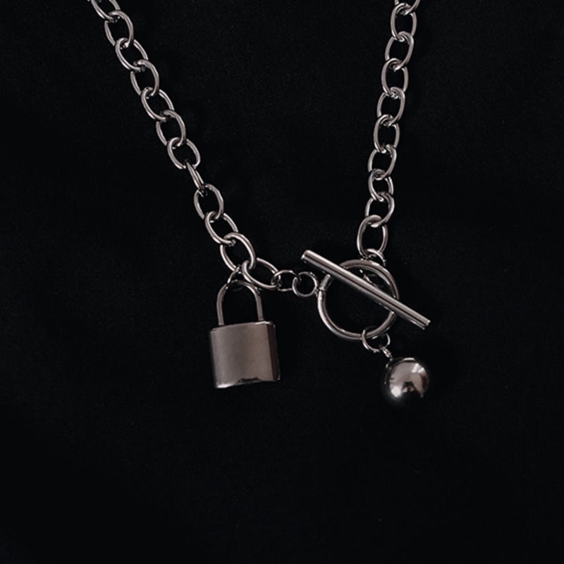 Dây Chuyền Thép Titan Phong Cách Hip Hop Đường Phố Đơn Giản 22368