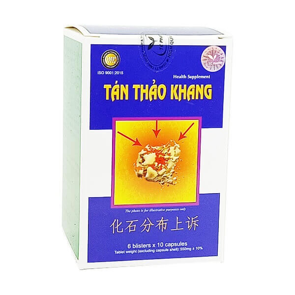 Tán Thảo Khang Viên Uống Mòn Sỏi Lợi Tiểu Hộp 60 viên