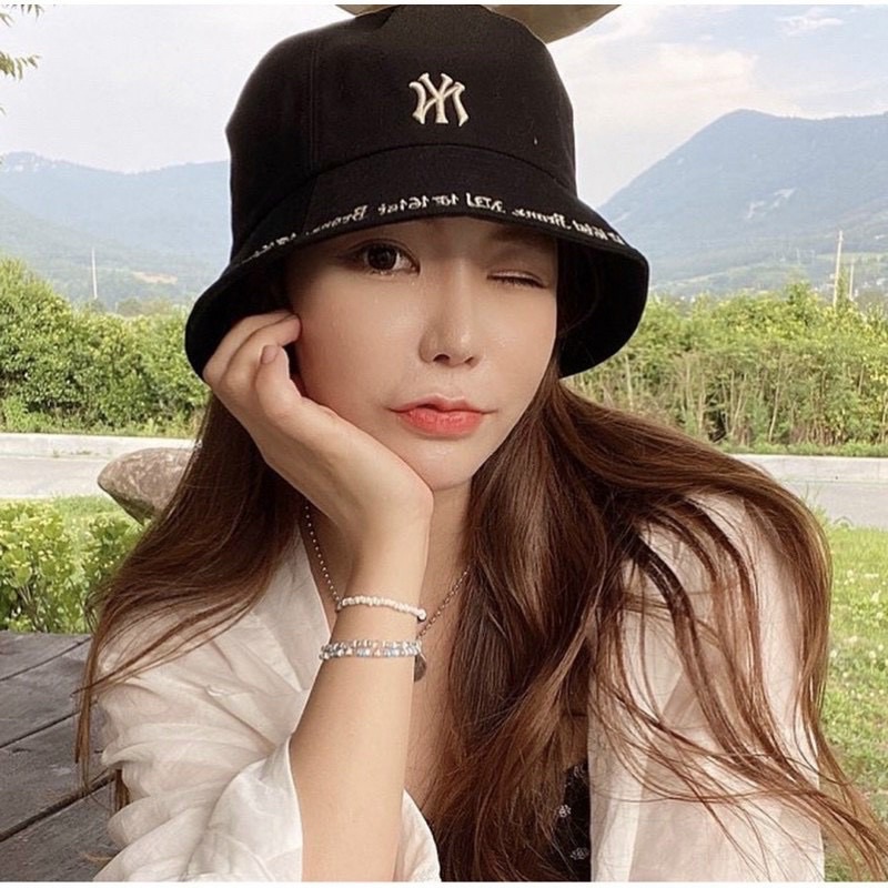 Nón bucket NY phong cách hàn quốc