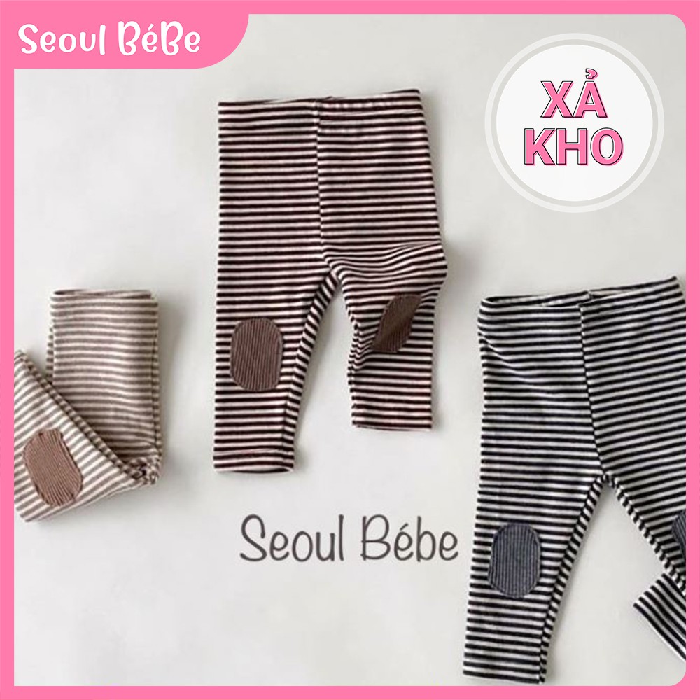 [SALE XẢ] Quần legging kẻ chất dày Bebeholic made in Korea