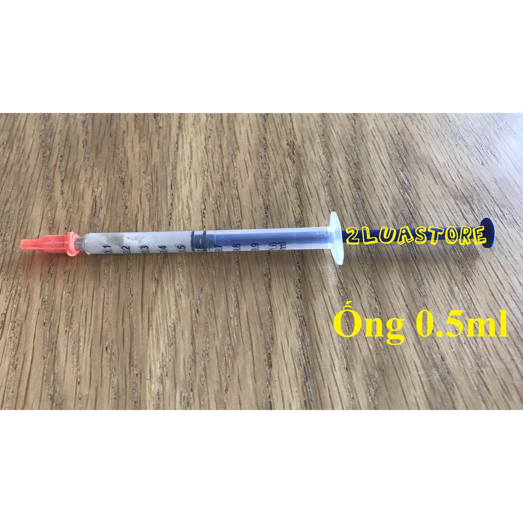 Dung dịch Bạc Dẫn Điện loại ống tiêm. Dung tích 0.3ml/0.5ml/1ml (tỉ lệ bạc 68%)