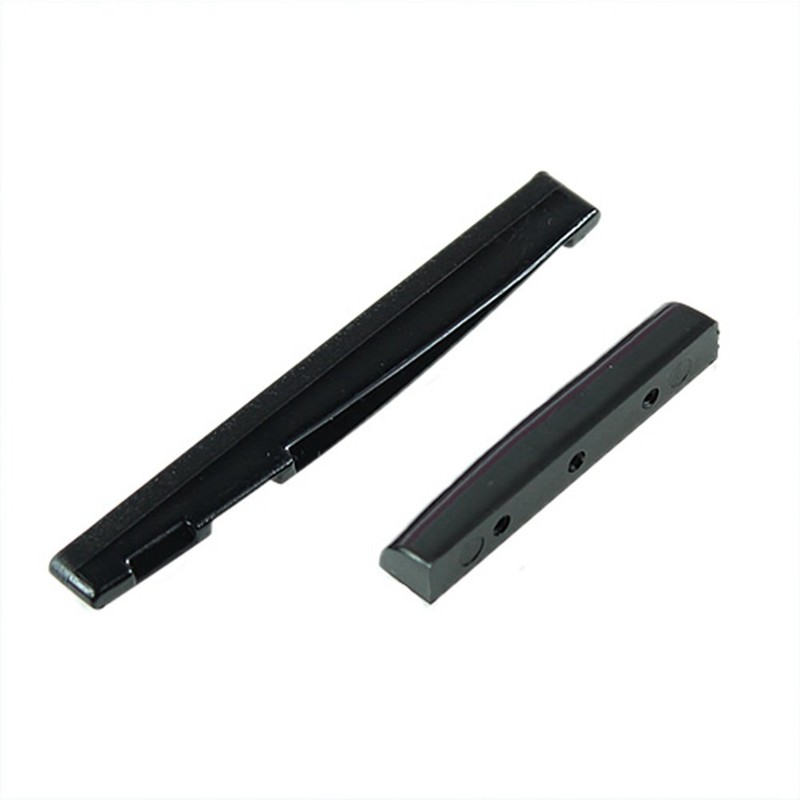 1 Set Acoustic Guitar Bridge Pins Saddle Nut Parts 1*Guitar saddle X 1* Guitar Nut X 6* Guitar Bridge Pins (Black)