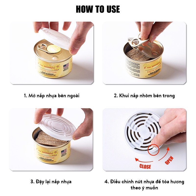 Sáp Thơm Phòng và Ô tô  Paradise Cherry Hương trái cây hạnh nhân kẹo bông gòn vanni