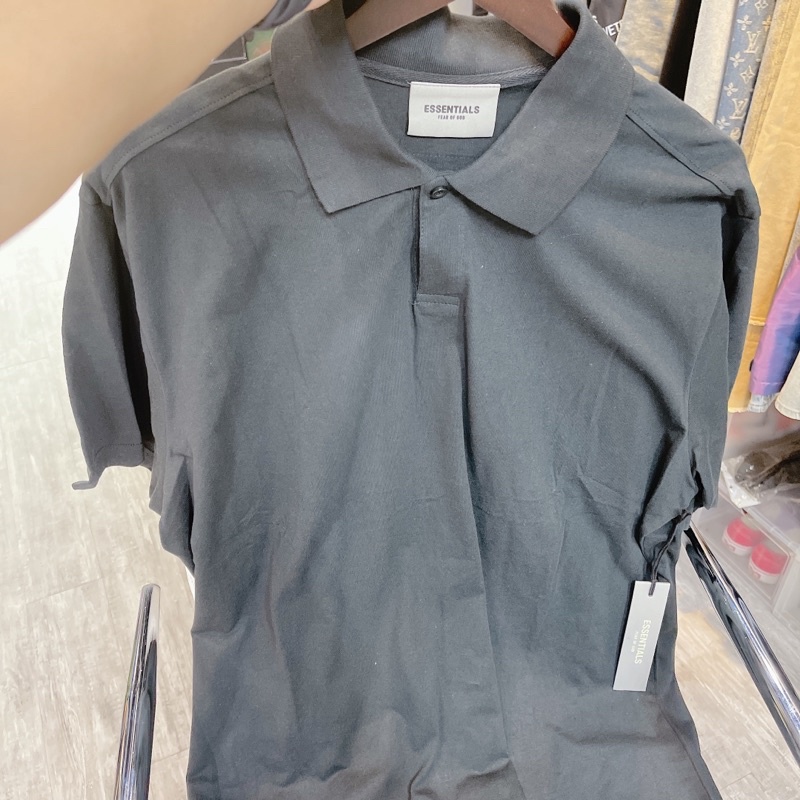 ⚡️[CHỈ 1 NGÀY] - Áo Polo FEAR OF GOD ESSENTIALS 3D silicon SS21 (Black/Stretch Limo), áo polo FOG | BigBuy360 - bigbuy360.vn