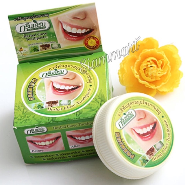 Kem tẩy trắng răng Green Herb Thái Lan -25gr