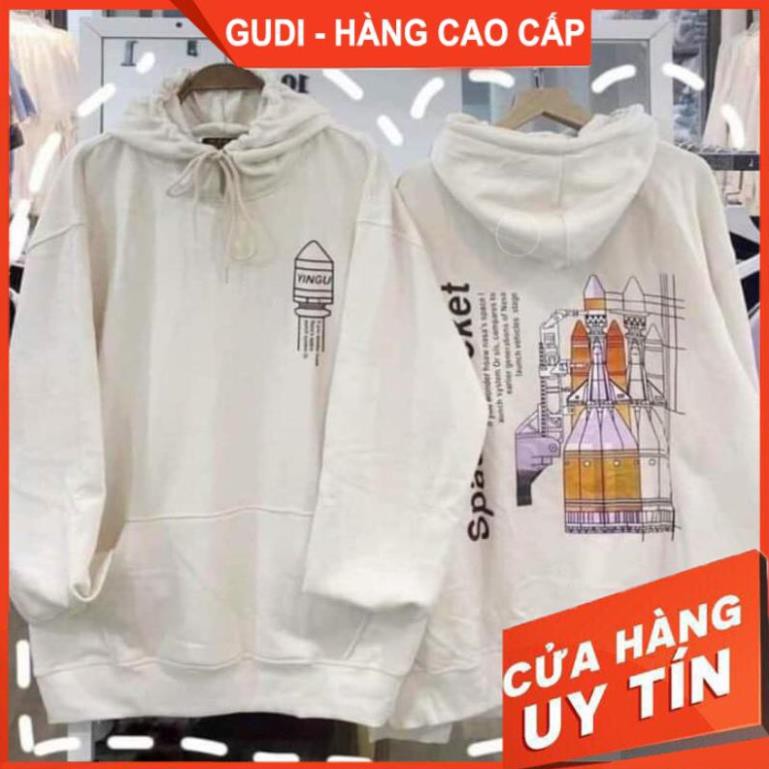 Áo Nỉ Hoodie Nữ Nam Unisex Tên Lửa, Áo Thun Nỉ Chất Đẹp | BigBuy360 - bigbuy360.vn