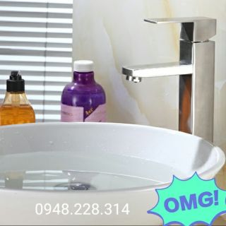 Vòi chậu Lavabo vuông inox sus304