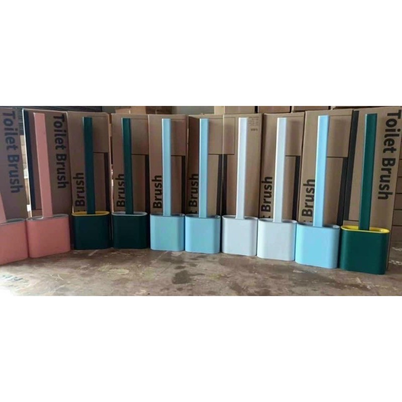 Cọ Vệ Sinh Toilét Bồn Cầu Bằng Silicon Siêu Sạch Có Ống Đựng Cọ Tặng Kèm  Miếng Dán Cường Lực Giúp Nhà Tắm Thêm Gọn Gàng - Bàn chải | VinMart.co