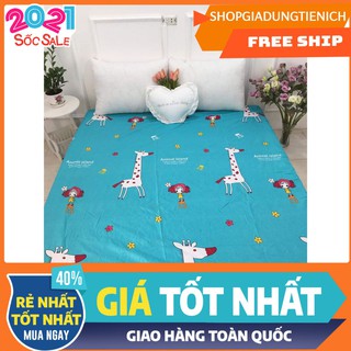 Ga Darp Giường Cotton Poly mẫu hươu cao cổ