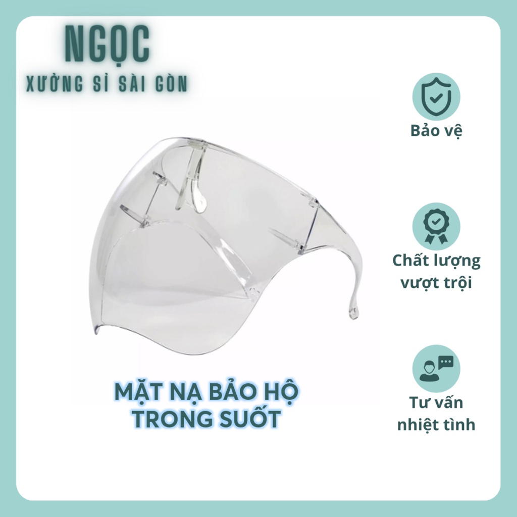 Kính bảo hộ trong suốt chống giọt bắn Face Shield VN68 cao cấp(kính cứng)