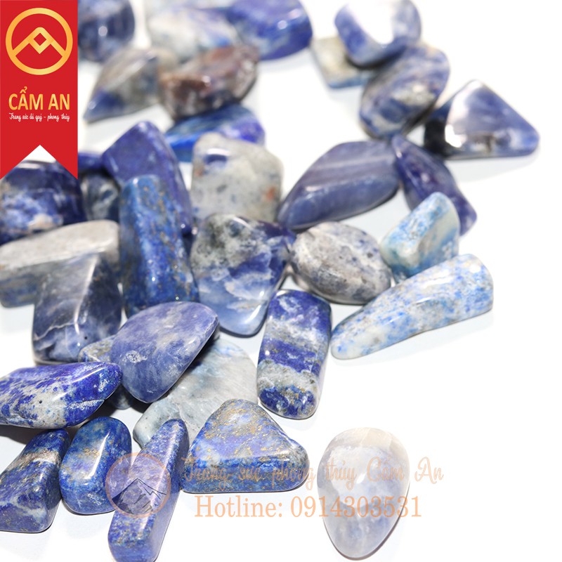 CAO CẤP Vụn Đá Lapis Lazuli Cho Thanh Tẩy Tarot Thiền Định