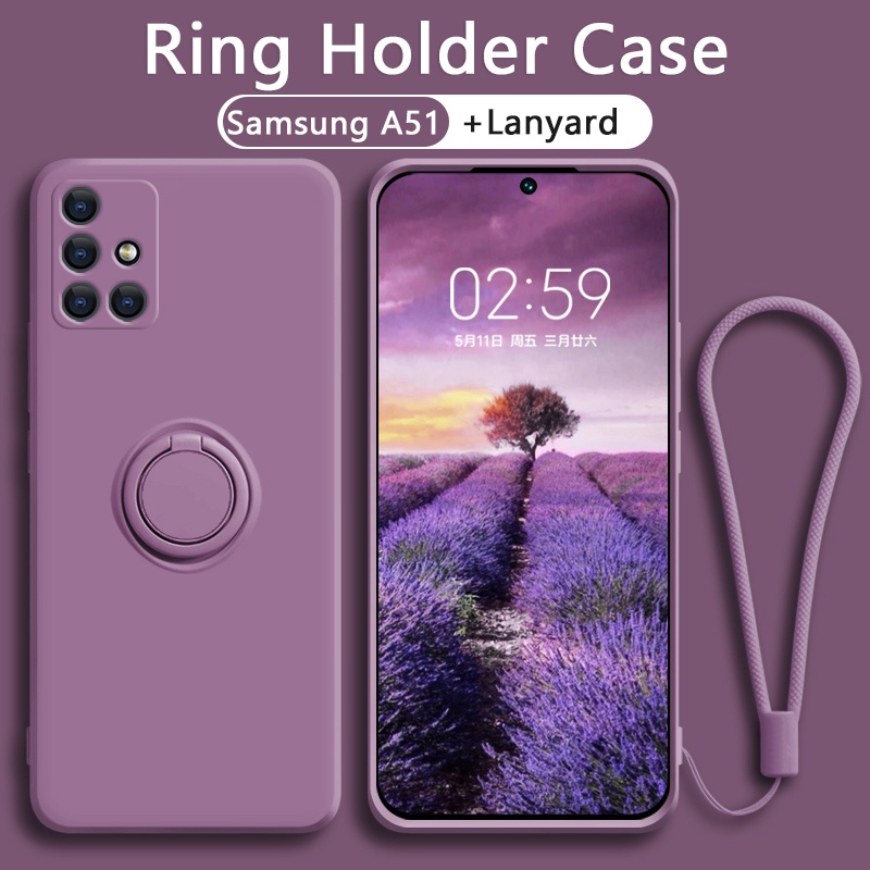 Ốp Điện Thoại Mềm Nhẫn Nam Châm Chống Sốc Cho Samsung Galaxy A51 A71 A50 A70 A20S A30S A50S A70S