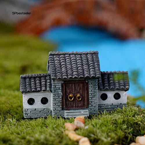 Mô hình ngôi nhà cổ tích mini bằng nhựa resin dùng trang trí DIY