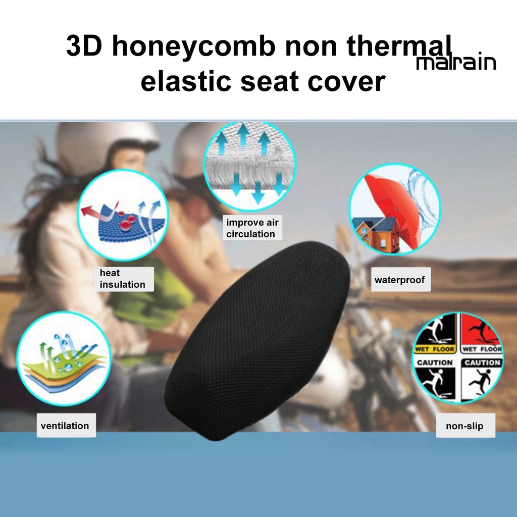 Yên Xe Máy Bằng Lưới Polyester 3D Cách Nhiệt Thoáng Khí Tiện Dụng