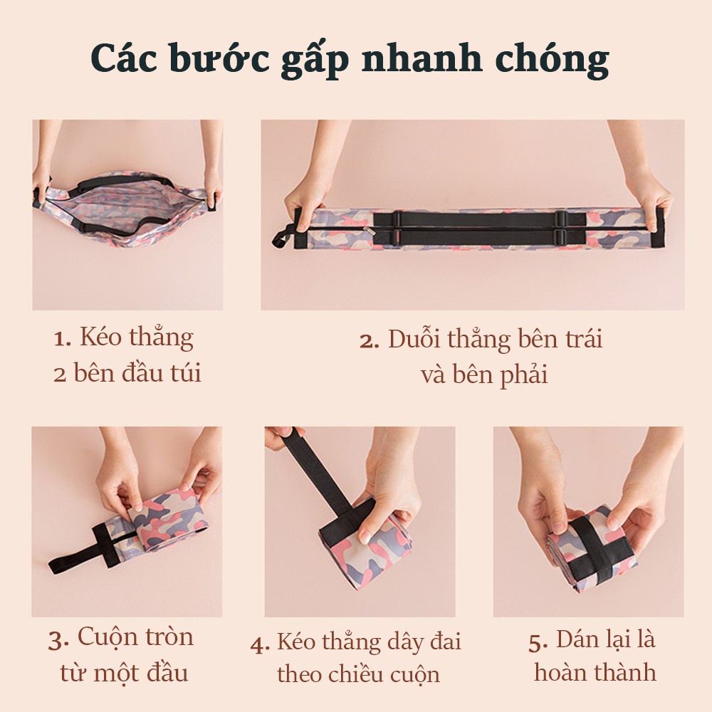 [QUÀ TẶNG] Túi đựng đồ gấp gọn 40x40cm Chống thấm nước