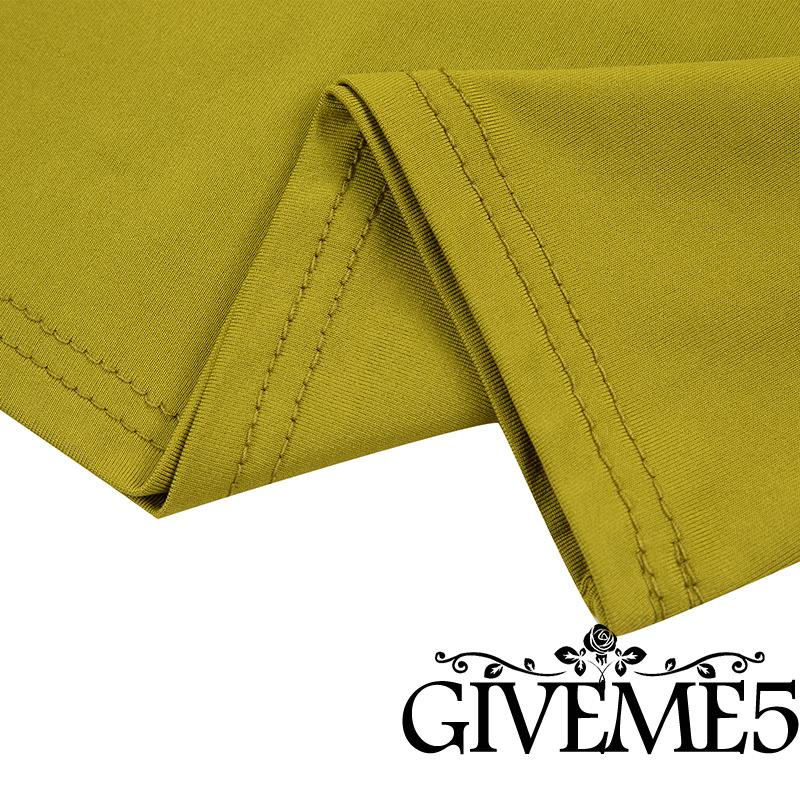 Đầm cổ vuông tay loe màu trơn quyến rũ cho nữ