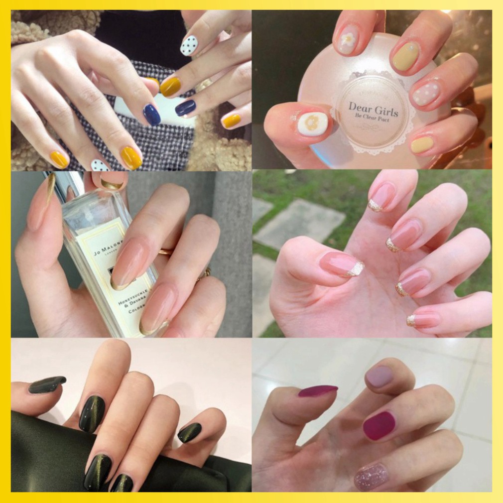 [Sẵn Hàng] Bộ dán móng tay nail sticker mới về gồm 14 móng, không thấm nước, có độ đàn hồi tốt [MTQH41D55]