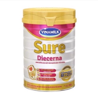 Sữa bột Vinamilk Sure Diecerna lon 400/900g (cho người bệnh tiểu đường)