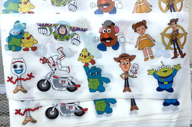 Bộ 10 Miếng Dán TS4 Forky Bằng PVC Chống Nước Hình Anime Trang Trí Xe Hơi / Laptop / Ván Trượt / Vali DIY