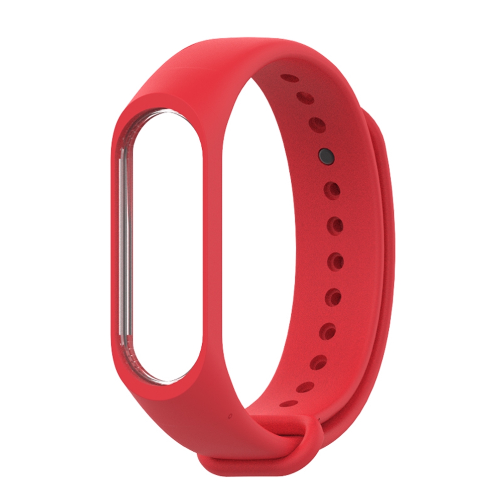 Dây Đeo Thay Thế Chất Liệu Silicon Màu Trơn Cho Xiaomi Mi Band 4 3