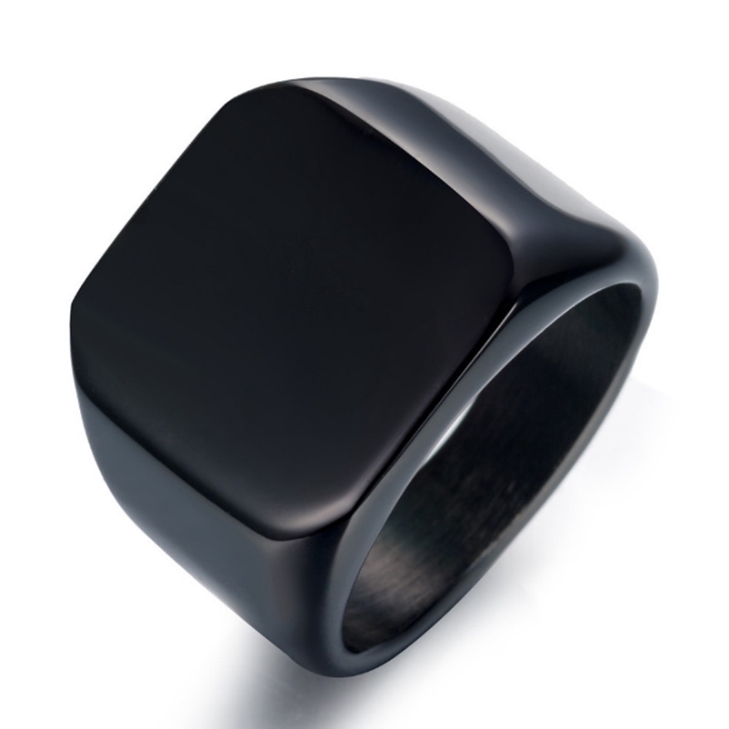 Nhẫn thời trang chất liệu inox 316L trơn được đánh bóng dành cho nam