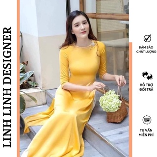 Áo dài thời trang lụa Ngọc trai sang trọng, cao cấp