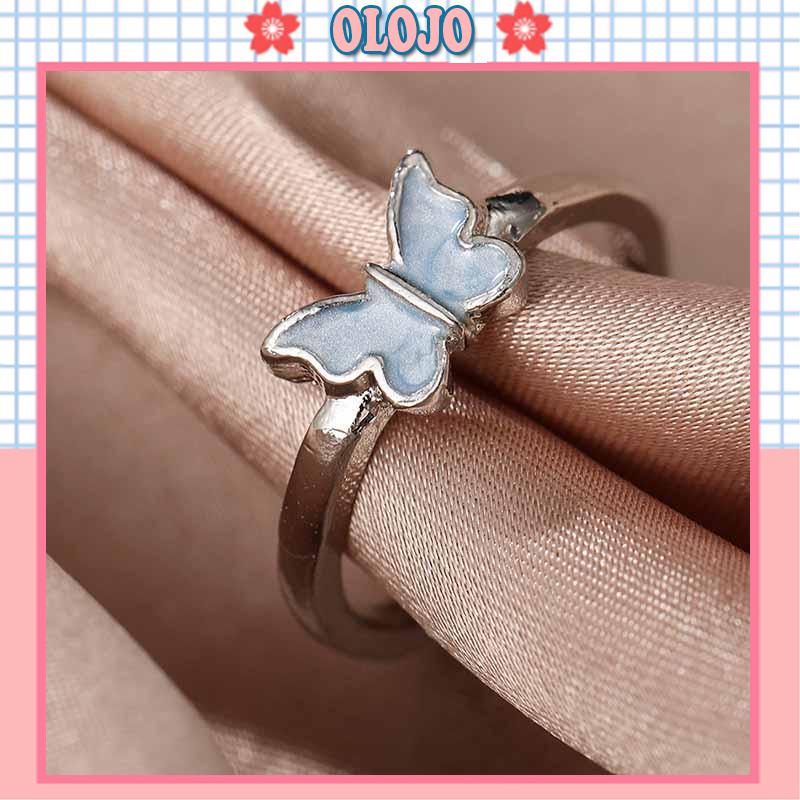 Nhẫn Mạ Vàng Hình Bướm Có Thể Điều Chỉnh Thời Trang Dành Cho Nữ