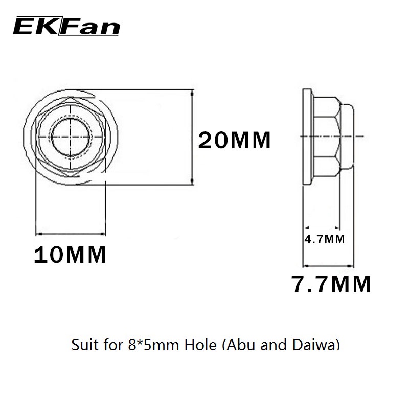 SHIMANO 1 Nắp Vặn Tay Trái Và Phải Cho Guồng Quay Câu Cá Daiwa ABU