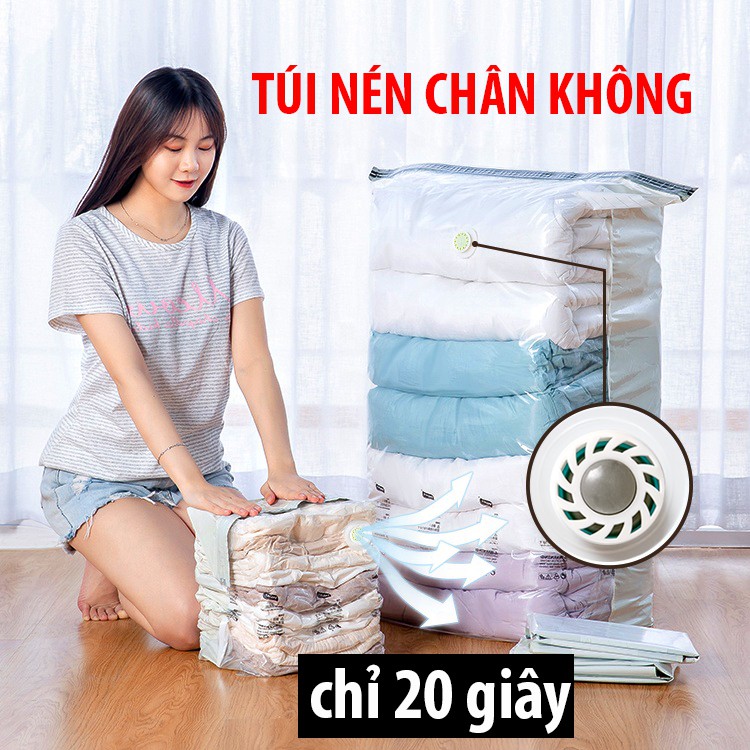 TÚI HÚT CHÂN KHÔNG QUẦN ÁO, CHĂN MÀN - DÙNG TAY NÉN CHÂN KHÔNG DR.STORAGE (tùy chọn size)