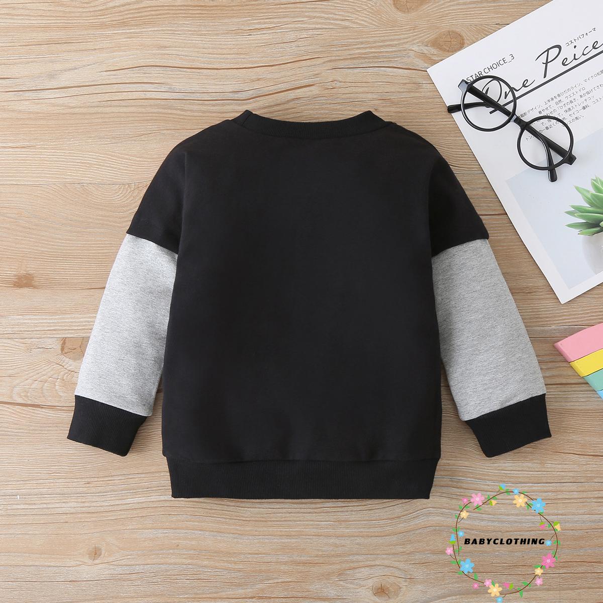 Áo Sweater Tay Dài Phối Màu Cầu Vồng Đáng Yêu Cho Bé