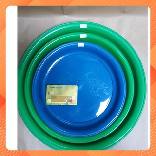 H05 - 10 cái mâm lót cu, nuôi chim, phi 46cm, xanh/dương
