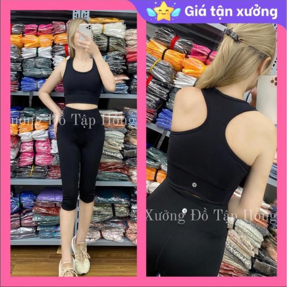 ✅ Mẫu Đẹp - Ảnh Thật 100% ✅Bộ tập GYM nữ đa năng - Yoga nữ - bộ lửng tập thể thao nữ lưng ba lỗ Xịn