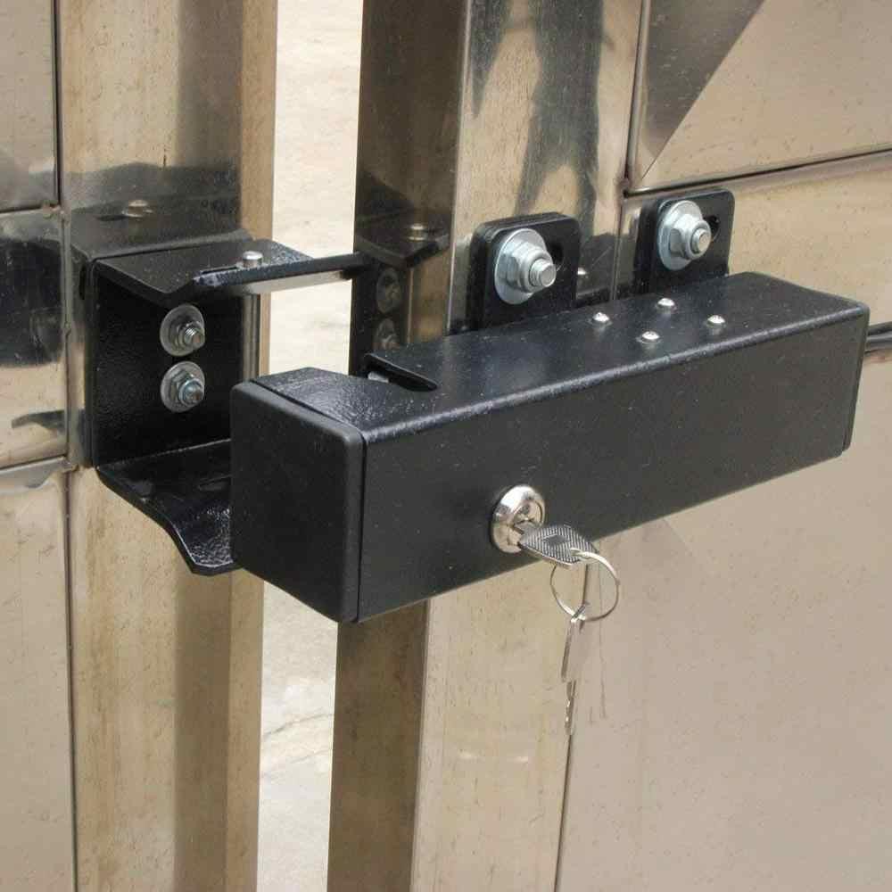 Khóa cửa cổng cánh tay đòn, khóa chốt ngang swing gate lock - khóa điện 12V, 24V