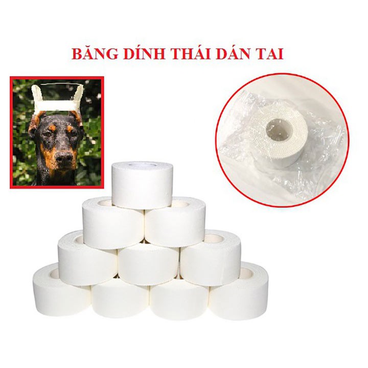 [1 Cuộn] Băng dính cuốn dựng tai Neoplast hàng Thái cho chó - CutePets