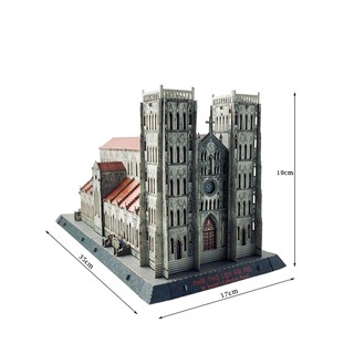 Mô Hình Lắp Ráp 3D Nhà Thờ Lớn Hà Nội Hanoi Cathedral, Mô Hình Giấy, Mô Hình Kiến Trúc, Quà Lưu Niệm