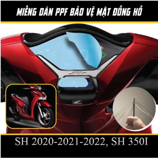 Miếng dán PPF Honda SH 2020, SH 2021, SH2022, SH 350 bảo vệ mặt đồng hồ xe  PPF chống trầy xước màn hình SH 350i ( Ảnh C