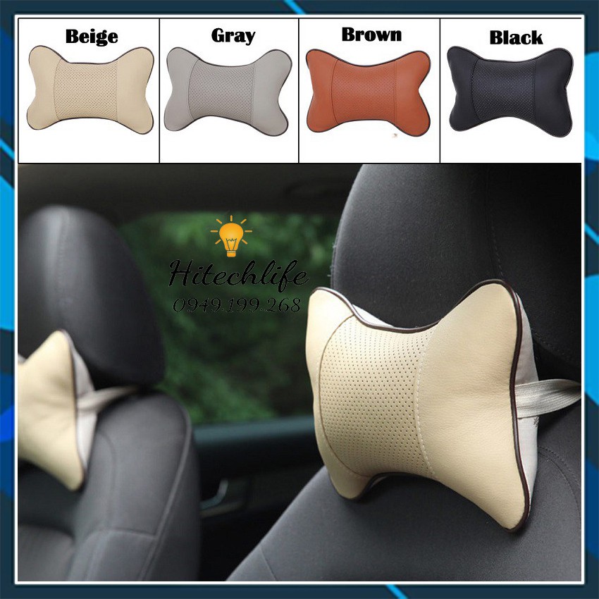 Phụ Kiện Xe Hơi Gối Đầu Bốn Mùa Cực Tiện Dụng Chống Mỏi Vai Gáy Cho Lái Xe Chất Liệu Da PU Cao Cấp Siêu Rẻ Và Tiện Lợi