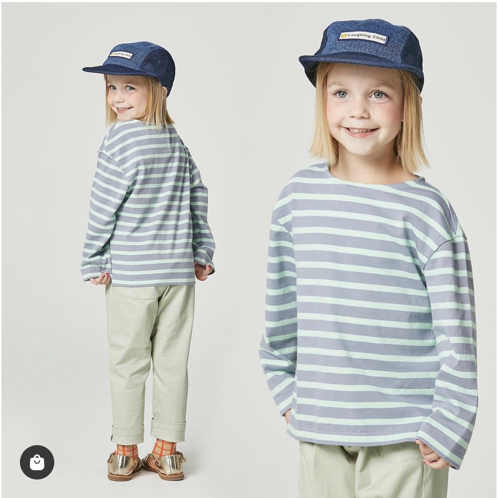 Áo thun kẻ L@ughing child 6 màu. HA3265